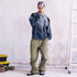 BURNIN Dyeing Ink-splashing Polo Collar Sweatshirt