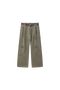 BURNIN* "Burnin for People" camouflage stitching ripped logging pants