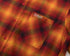 BURNIN* “97’series” raw edge destroyed plaid embroidered shirt