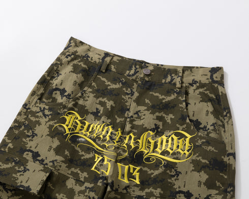 Burnin* "2503" Digital Camouflage Wide-Leg Pants