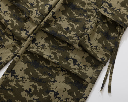Burnin* "2503" Digital Camouflage Wide-Leg Pants