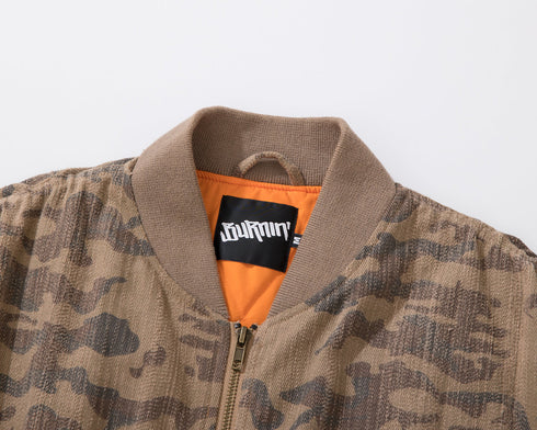 BURNIN Street MA1 Flight Camouflage Cotton Jacket