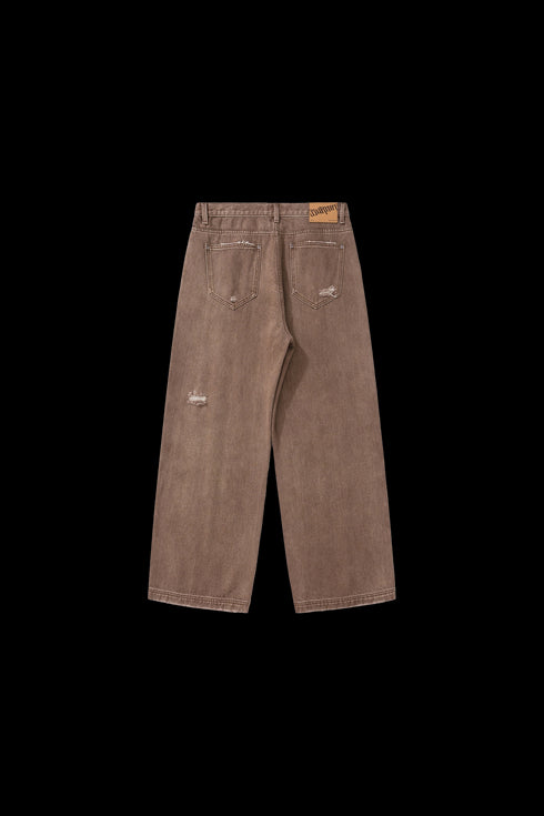 BURNIN* “97’series” retro washed distressed jeans