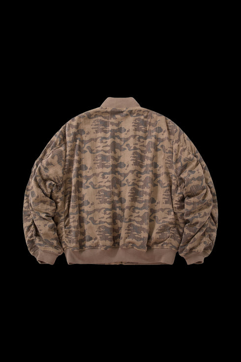 BURNIN Street MA1 Flight Camouflage Cotton Jacket