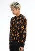 BURNIN * All-over Fire Print Sweater