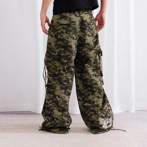 Burnin* "2503" Digital Camouflage Wide-Leg Pants