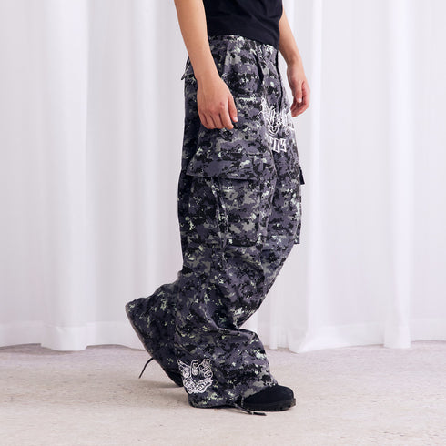 Burnin* "2503" Digital Camouflage Wide-Leg Pants