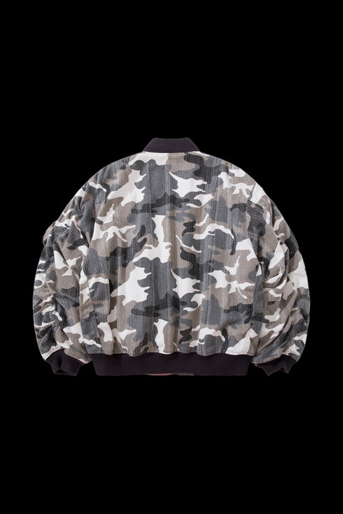 BURNIN Street MA1 Flight Camouflage Cotton Jacket