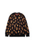 BURNIN * All-over Fire Print Sweater