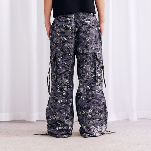 Burnin* "2503" Digital Camouflage Wide-Leg Pants