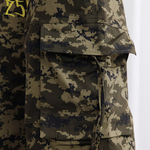 Burnin* "2503" Digital Camouflage Wide-Leg Pants