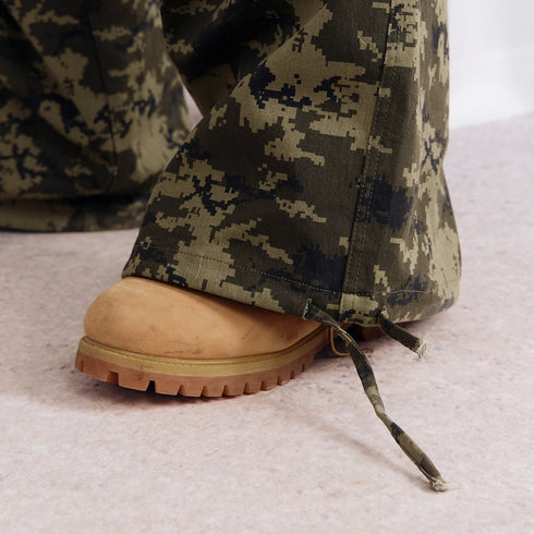 Burnin* "2503" Digital Camouflage Wide-Leg Pants