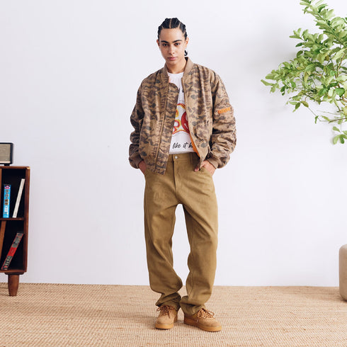 BURNIN Street MA1 Flight Camouflage Cotton Jacket