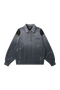 BURNIN Dyeing Ink-splashing Polo Collar Sweatshirt